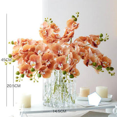 Simulation flower orange living room ornaments decoration green potted plants