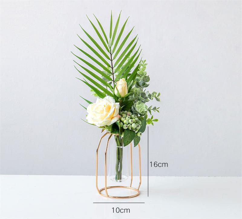 Simulated flower minimalist table decoration