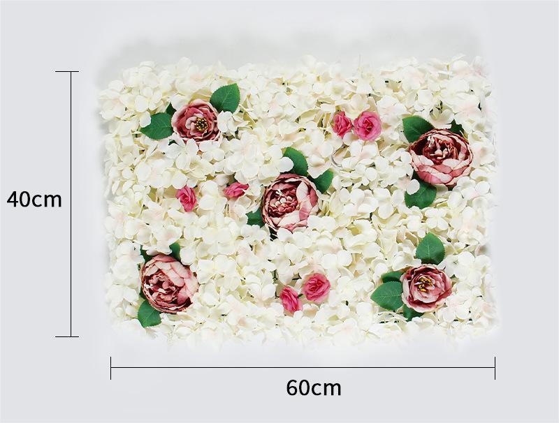 Decoration of three-dimensional simulation flower wall wedding festival store