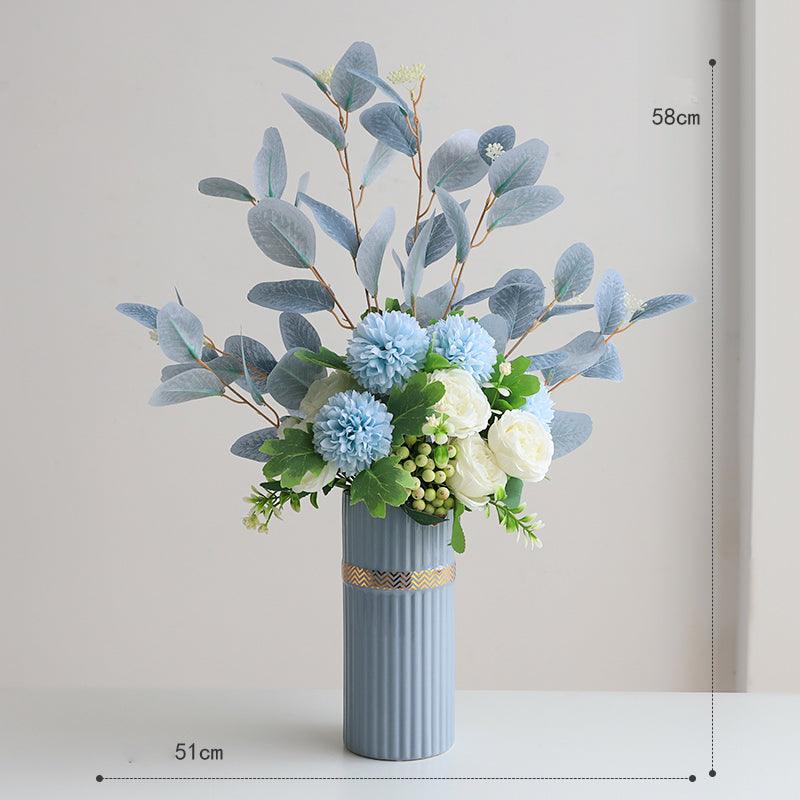 Light luxury floral arrangement high simulation flowers living room decoration