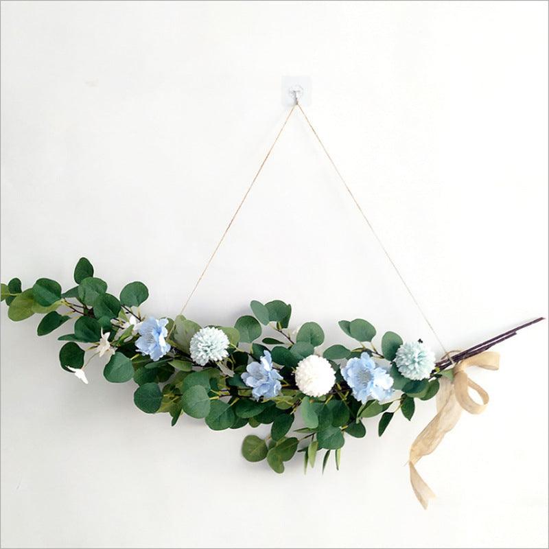 Eucalyptus leaf floral wall decoration hanging wall flower