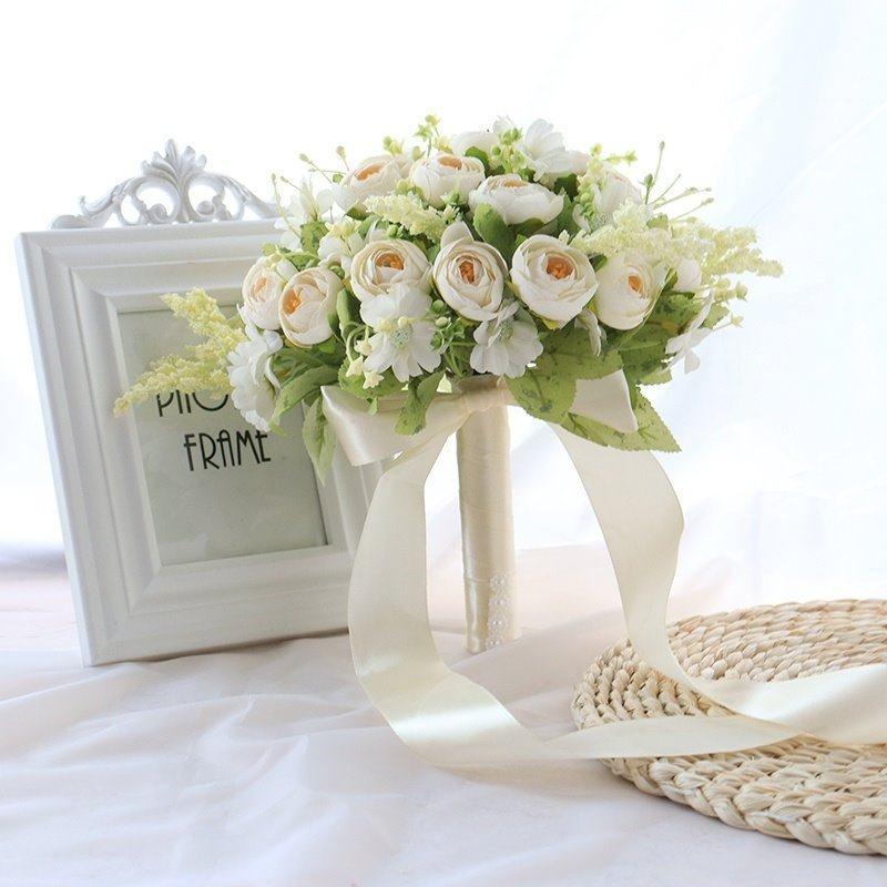 High-class feeling hand bouquet bridal wedding simulation flowers