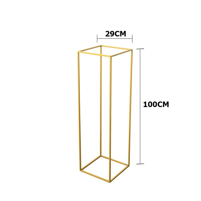 Geometric Road Guide Iron Flower Frame Wedding Props