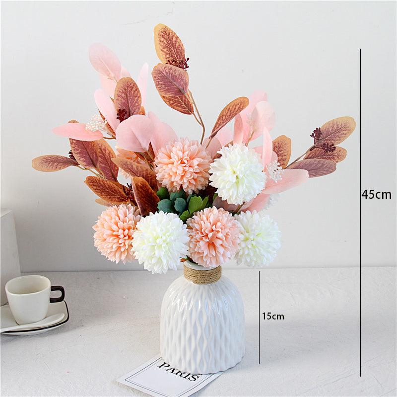 High-end simulation flower hydrangea table hotel fresh flower arrangement