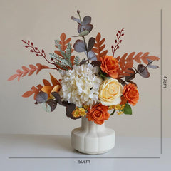 Premium Feeling Hydrangea Simulation Flower High-end Floral Dried Flower Arrangement