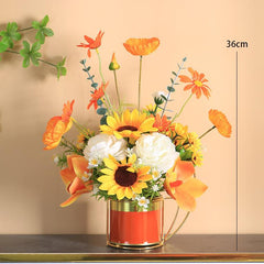 High-grade light luxury fake flowers simulation bouquet living room table flower arrangement