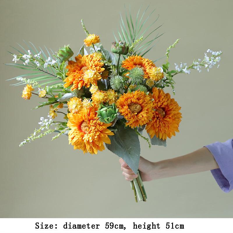 Sunflower simulation bouquet living room table decoration