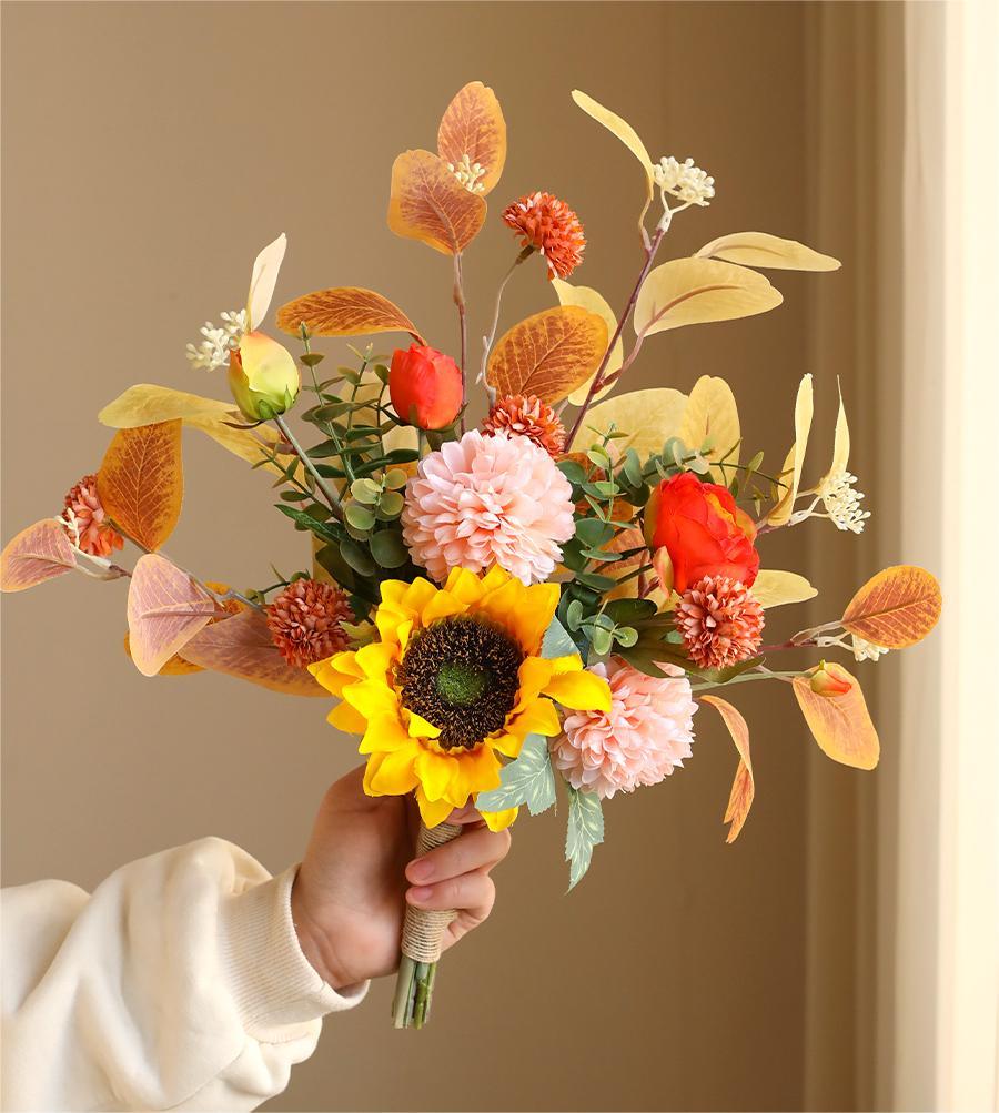 Rose sunflower artificial flower ornaments table decoration