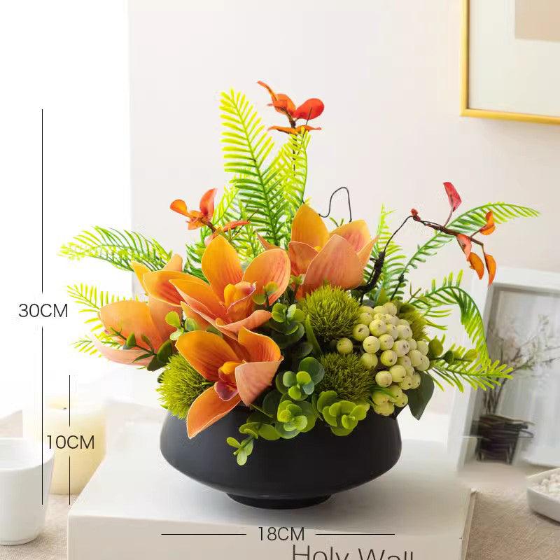 Modern summer small fresh simulation flowers fake flowers bouquet indoor