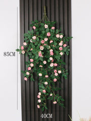 Simulated rose vine wall hanging indoor wall decoration