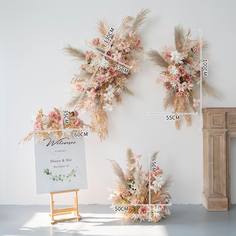 Wall hanging decoration simulated floral wedding decoration hand-arranged flowers