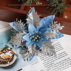 Simulation Flower Onion Fabric Flocking Fabric Christmas Flower Christmas Tree Christmas Wreath Accessories