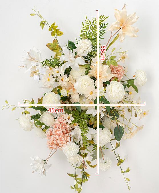 Simulated pollen white peony flower art wedding mall decoration