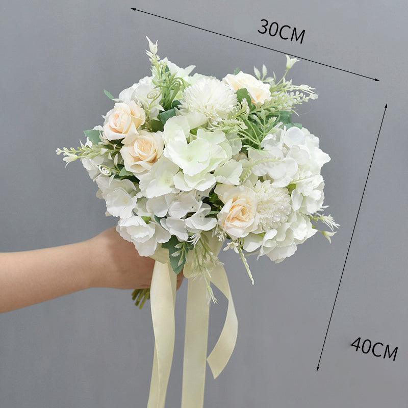 Wedding hand bouquet bride wedding license photo simulation flowers