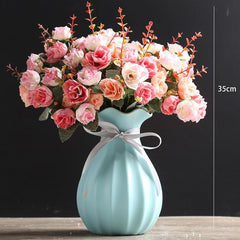 Light luxury high-grade vase simulation flower arrangement living room table