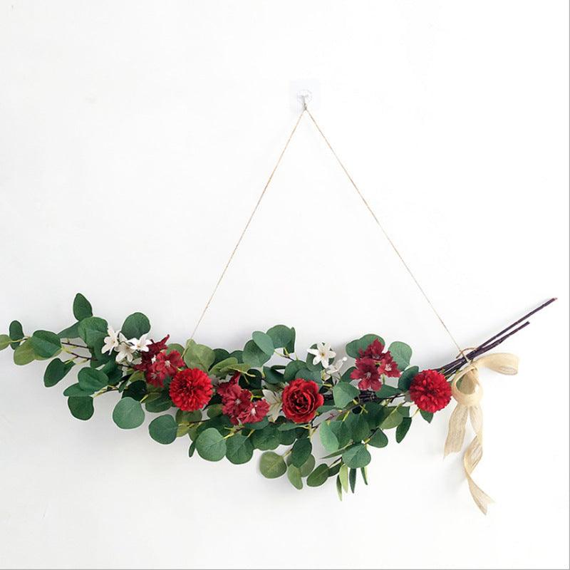 Eucalyptus leaf floral wall decoration hanging wall flower