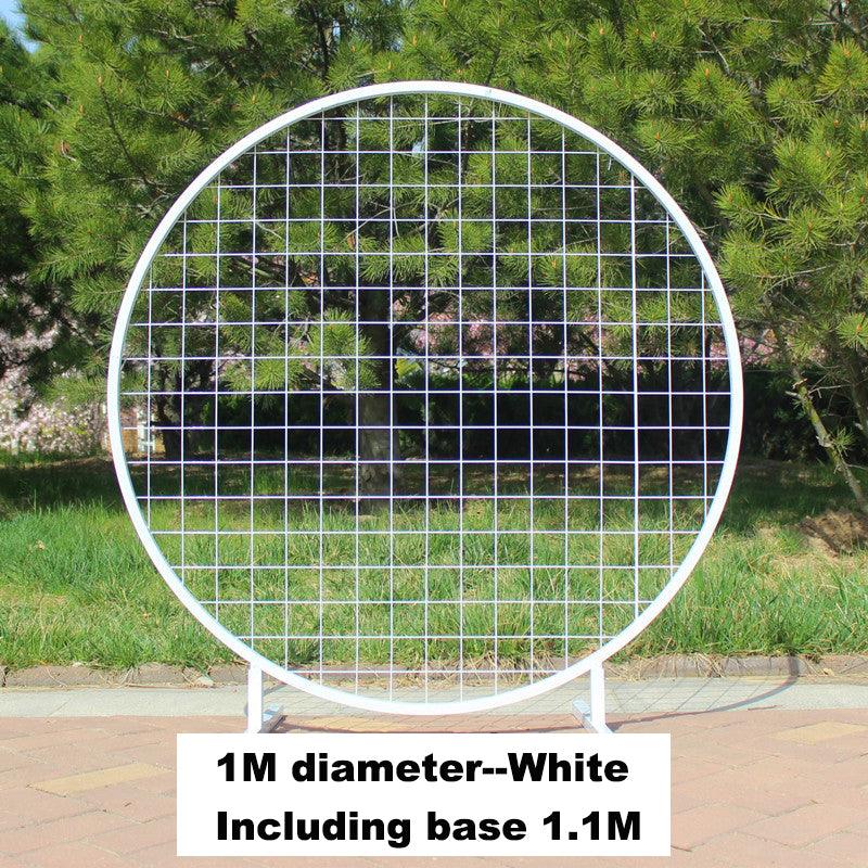 Gold Plated Mesh Ring Decoration Iron Wedding Arch Props