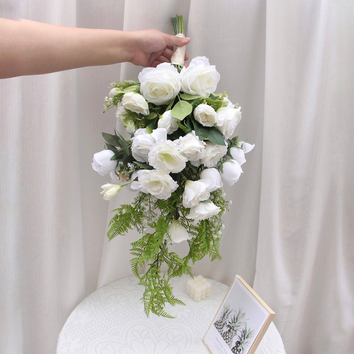 Bridal bouquet simulation wedding vintage photo props hand bouquet