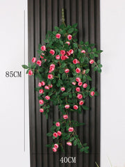 Simulated rose vine wall hanging indoor wall decoration