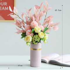 Light luxury floral arrangement high simulation flowers living room decoration