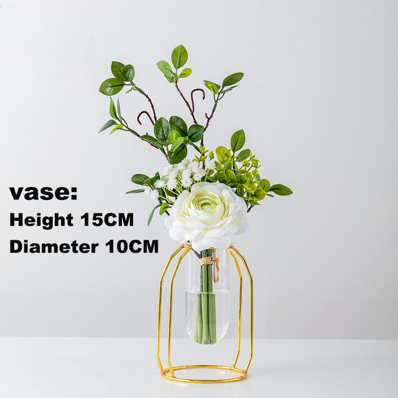 Simulated flower minimalist table decoration