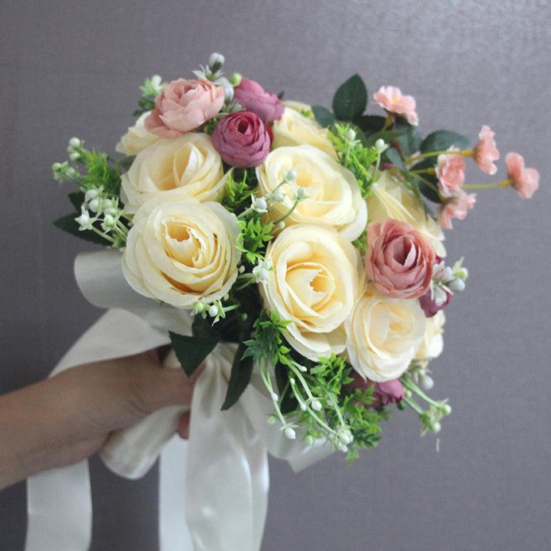 Wedding photo hand bouquet senior photo props wedding collocation simulation everlasting bouquet