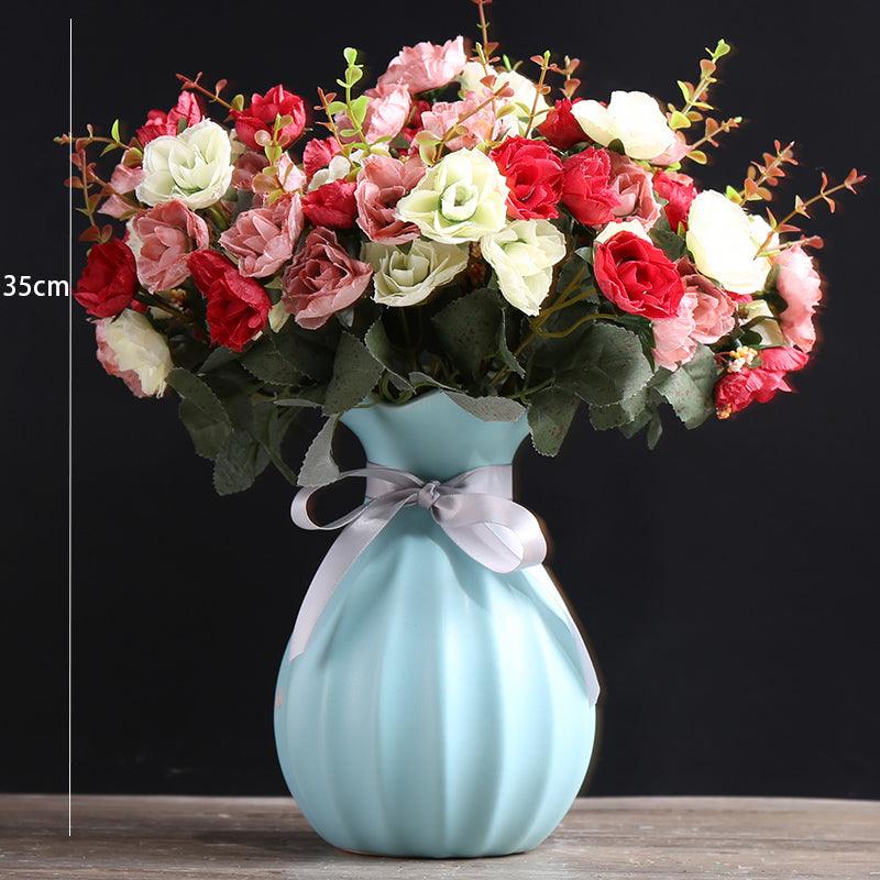 Light luxury high-grade vase simulation flower arrangement living room table