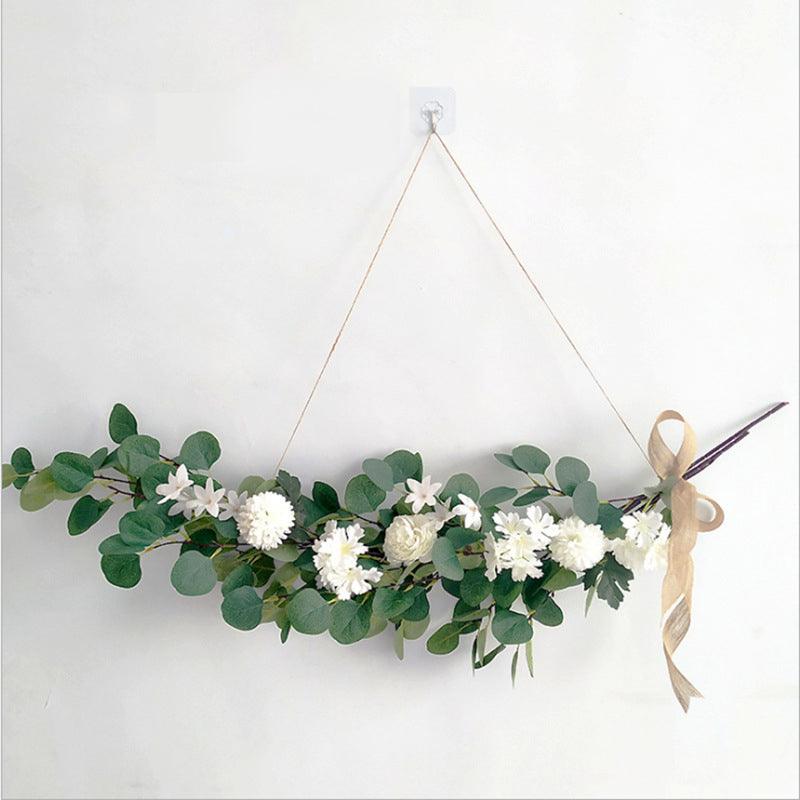 Eucalyptus leaf floral wall decoration hanging wall flower