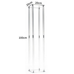 Acrylic flower rack transparent square wedding props
