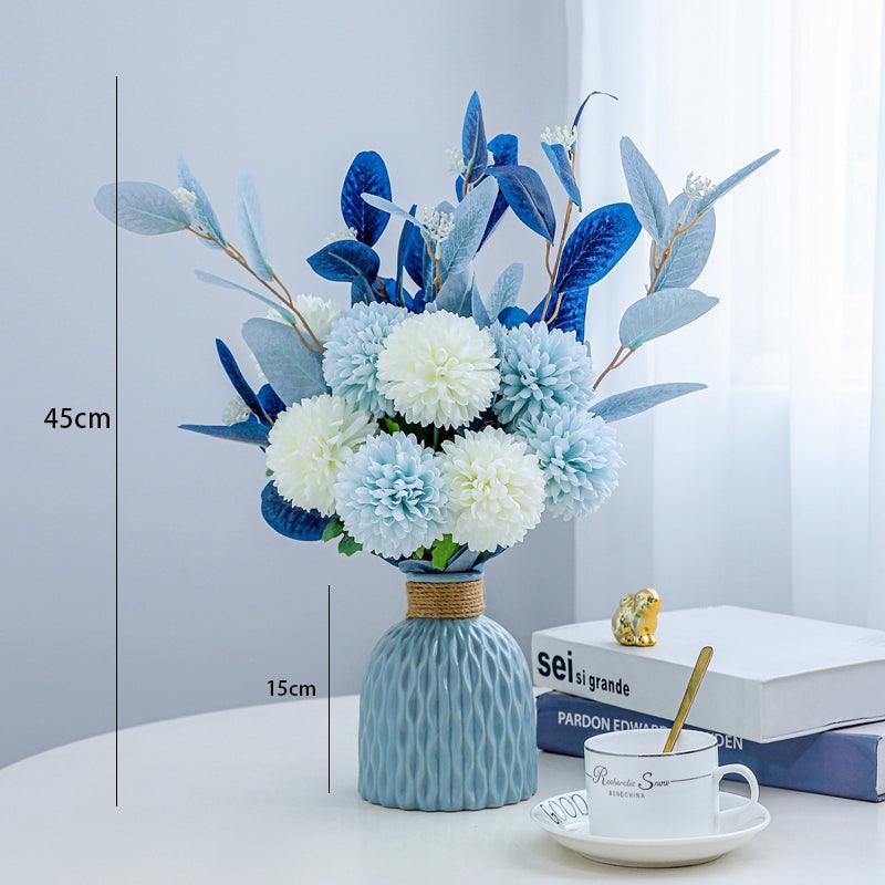 High-end simulation flower hydrangea table hotel fresh flower arrangement