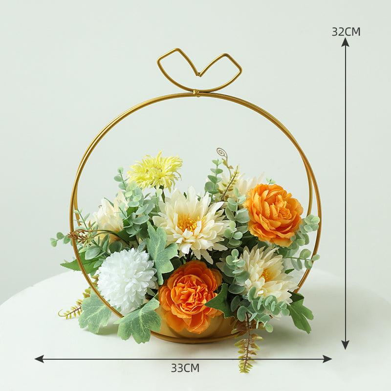 Light Luxury Table Flowers Living Room Front Desk Arrangement Decorative Flower Arrangement