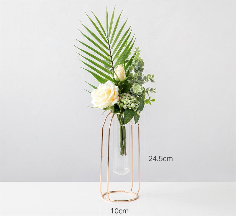 Simulated flower minimalist table decoration