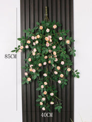 Simulated rose vine wall hanging indoor wall decoration