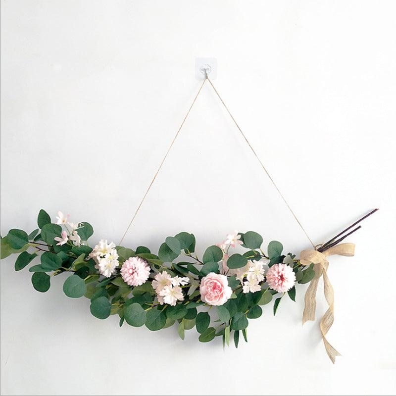 Eucalyptus leaf floral wall decoration hanging wall flower