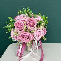 Simulation champagne roses European series pink bouquet bouquet travel photography