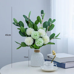 High-end simulation flower hydrangea table hotel fresh flower arrangement