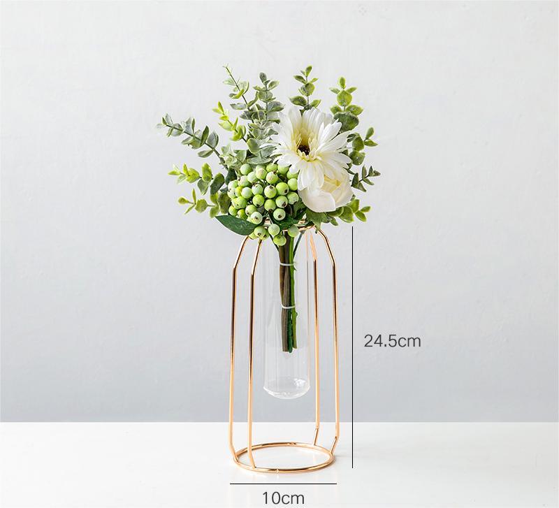 Simulated flower minimalist table decoration