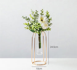 Simulated flower minimalist table decoration