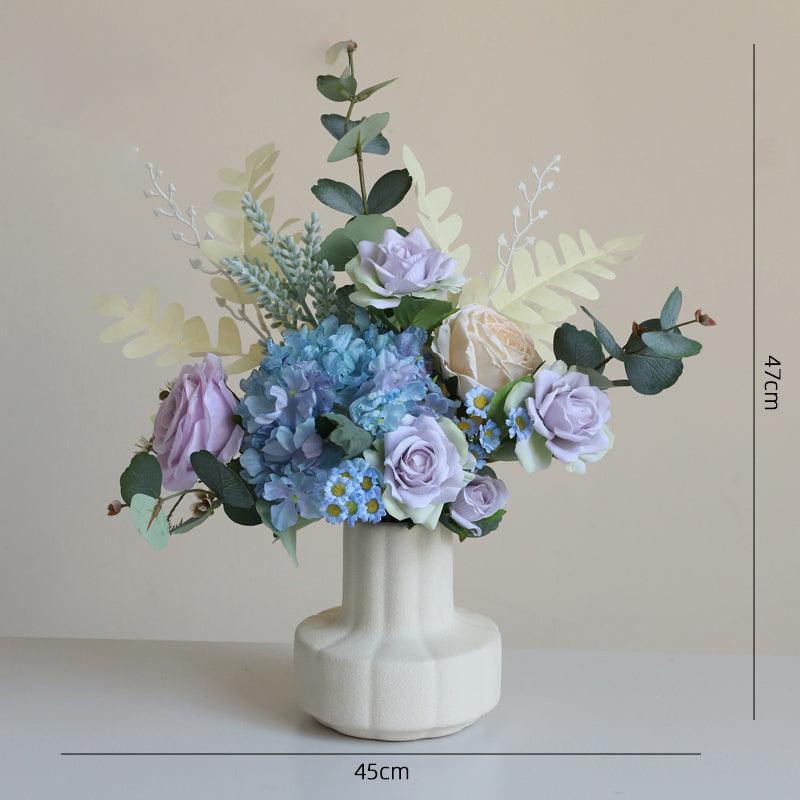 Premium Feeling Hydrangea Simulation Flower High-end Floral Dried Flower Arrangement