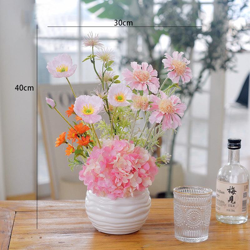 Simulation flowers indoor table flower arrangement potted plants light luxury floral arrangement