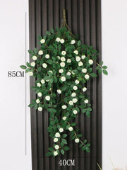 Simulated rose vine wall hanging indoor wall decoration