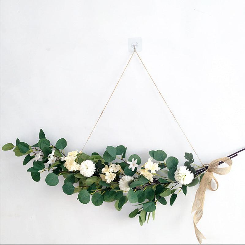 Eucalyptus leaf floral wall decoration hanging wall flower