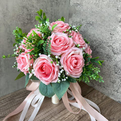 Simulation champagne roses European series pink bouquet bouquet travel photography