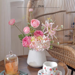 Simulation flowers indoor table flower arrangement potted plants light luxury floral arrangement