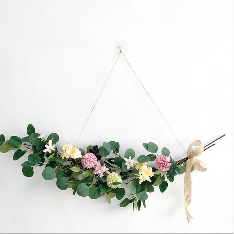 Eucalyptus leaf floral wall decoration hanging wall flower