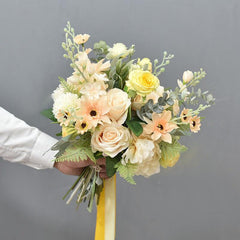 Light color wedding arrangement bride's bouquet