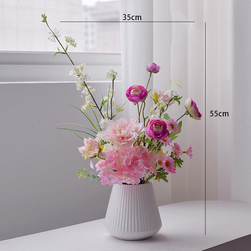 Simulation flowers indoor table flower arrangement potted plants light luxury floral arrangement