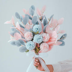 Bridal bouquet photo shoot floral simulation flowers fake flowers decorative flowers