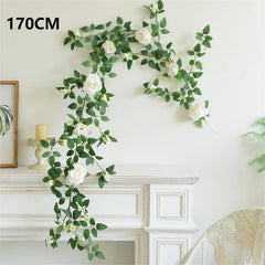 Simulated Princess Rose Vine Living Room Wall Hanging