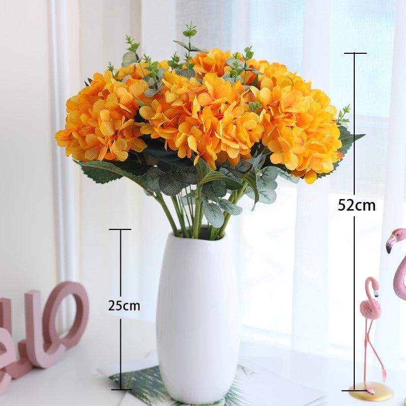 Simulation flower hydrangea bouquet arrangement home living room table arrangement flower - Uflower